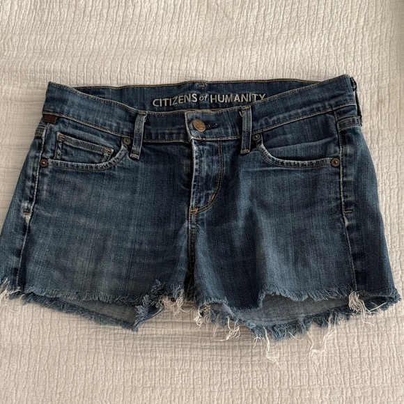 Citizens Of Humanity Pants - Citizens of Humanity Distressed Denim Shorts / size 26